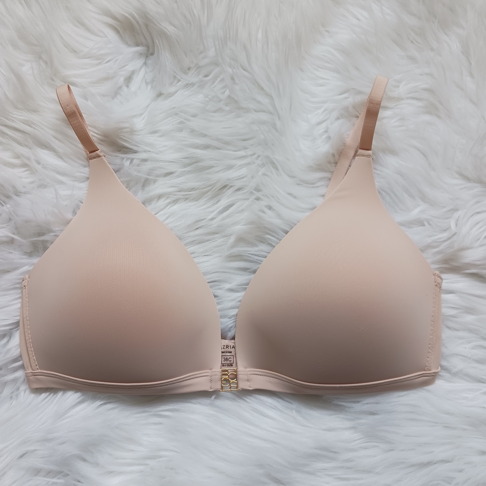 BCBG Max Azria  38C Tan Lace Wireless Bra